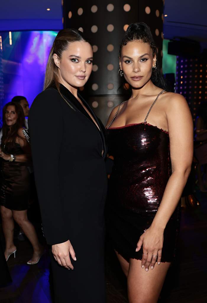 Georgina Burke and Marquita Pring at SI Swimsuit launch party